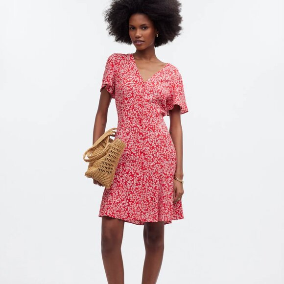 Flutter Sleeve Mini Dress - Picture 3 of 7